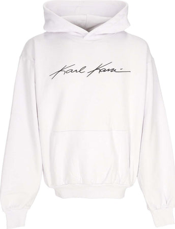 KARL-KANI-Felpa-Cappuccio-Uomo-Autograph-Heavy-Sweat-Os-Hoodie-White-da-uomo