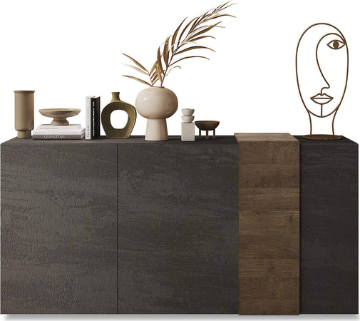 KARMA---madia-di-design-moderno-Antracite-Milani-Home