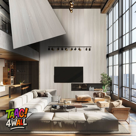 €16,99mq TAAC! 4WALL pacco da 5,76mq (4 pannelli) rivestimento a parete SPC Click 5x600x2400mm KEPLER
