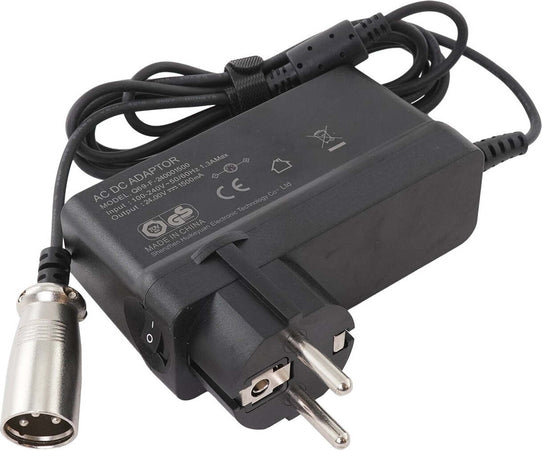 KFD 24V AC Caricatore connettore 3 pin maschio per Pocket Mod, Sports Mod, Dirt Quad, E-Bike, Poltrona a Rotelle, Auto da Golf