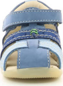 Kickers Bigbazar-2 Bleu Tricolore Sandali Per Bambini Scarpe Estive in Pelle con Suola in Gomma Colorate 785420-10 Scarpe Sanitaria Gioia del Bimbo - Villa San Giovanni, Commerciovirtuoso.it