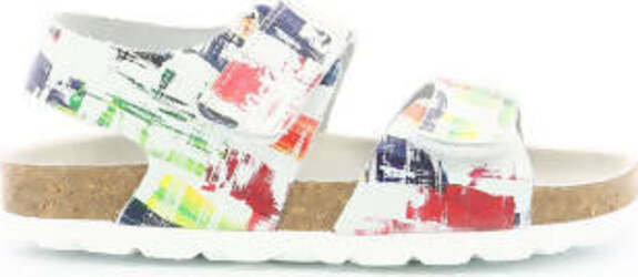 Kickers Summerkro Multicolor Painting Sandali Per Bambini Scarpe Estive in Pelle Colorate 785456-10 Sandalo Bimbo Estivo Bianco Multi Colore Strapp Scarpe Sanitaria Gioia del Bimbo - Villa San Giovanni, Commerciovirtuoso.it