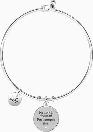 Kidult---Bracciale-rigido-con-ciondolo-e-scritta