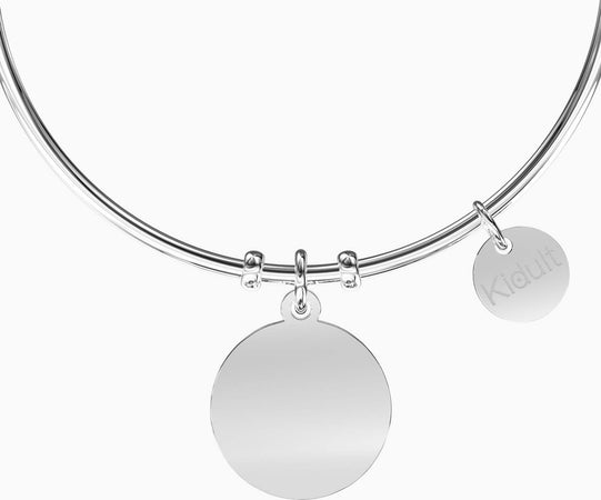 Kidult---Bracciale-rigido-con-ciondolo-e-scritta