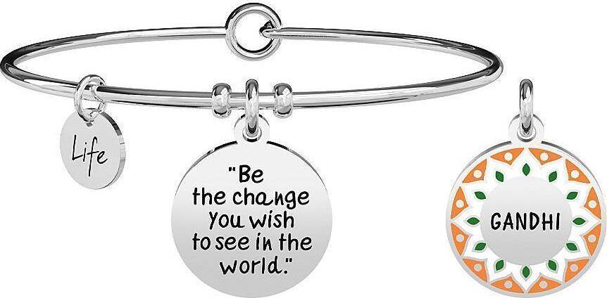 KIDULT-BRACCIALE---BE-THE-CHANGE-YOU-WISH-...-GANDHI