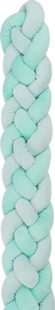 Kikkaboo Paraurti intrecciato 180 cm 4 trecce (15 cm) Menta Casa e cucina/Tessili per la casa/Biancheria per culle e lettini/Biancheria bimbi/Paraurti per letto La Casa Del Bebè - Napoli, Commerciovirtuoso.it