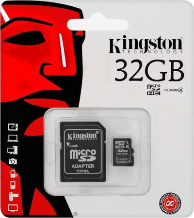 Kingston Micro Sd 32 Gb Microsd Classe 4 Sdhc Scheda Di Memoria Card Smartphone Elettronica/Cellulari e accessori/Accessori/Schede microSD Trade Shop italia - Napoli, Commerciovirtuoso.it