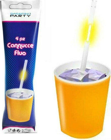 Kit-24-Pezzi-Cannucce-Luminose-Starlight-Party-Fluo-Concerti-Feste-Fluorescenti
