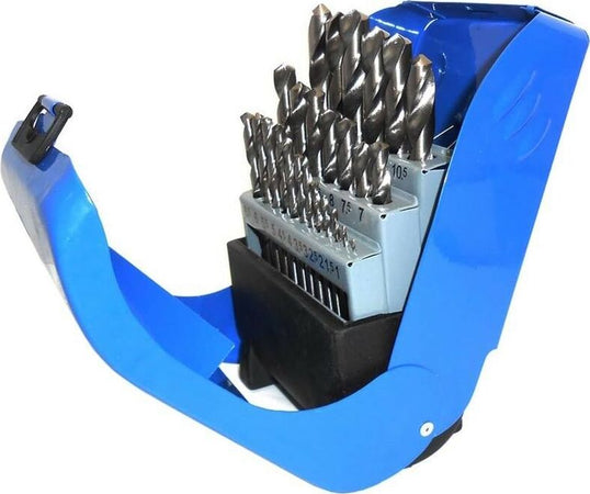 Kit-25-Punte-Trapano-In-Metallo-Lega-Hss-Punta-Da-1-A-13-Mm-Fresa-Frese-Forare-Tools