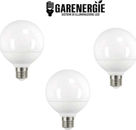 kit 3pz lampada bulbo globo led g95 15w e27 bianco caldo 3000k Illuminazione/Lampadine/Lampadine a LED Led Mall Home - Napoli, Commerciovirtuoso.it