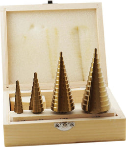 KIT 4 PUNTE FRESE CONICHE GRADINO 4-12 4-20 4-32 4-39 TITANIO TRAPANO AVVITATORE Fai da te/Utensili elettrici e a mano/Accessori per utensili elettrici/Accessori per la fresatura/Frese a candela/Frese coniche Trade Shop italia - Napoli, Commerciovirtuoso.it