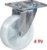Kit 4 Ruote Nylon Rotelle Ruota Rotella Per Carrello Carrelli Staffa Girevole Casa, arredamento e bricolage > Bricolage e fai da te > Ruote Girevoli Trade Shop italia - Napoli, Commerciovirtuoso.it