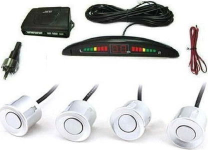 KIT 4 SENSORI DI PARCHEGGIO CON DISPLAY LED CICALINO SUONO GRIGI Elettronica/Elettronica per veicoli/Elettronica per auto/Park Assist Trade Shop italia - Napoli, Commerciovirtuoso.it