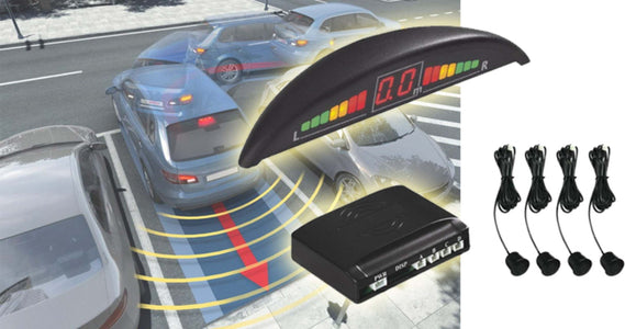 KIT 4 SENSORI DI PARCHEGGIO CON MINI DISPLAY LED WIRELESS SUONO FRESA NERI Elettronica/Elettronica per veicoli/Elettronica per auto/Park Assist Trade Shop italia - Napoli, Commerciovirtuoso.it