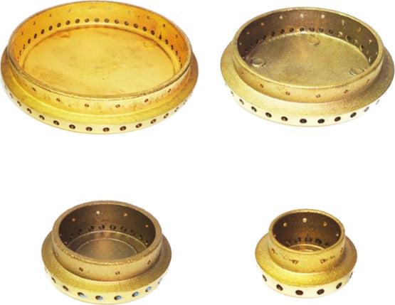 Kit 4 spartifiamma in ottone per cucina Rex Electrolux Castor Zoppas Becchi Casa e cucina/Grandi elettrodomestici/Accessori e parti di ricambio/Ricambi e accessori per piani cottura/Anelli per fuochi per piani cottura Rossi Ricambi - Venetico Marina, Commerciovirtuoso.it