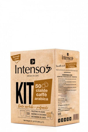 Kit 50 Cialde Intenso E Accessori Miscela Arabica