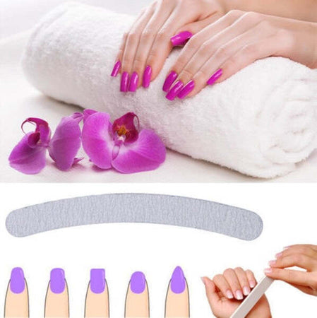 Kit-50-Lime-Banana-Grana-100/180-Ricostruzione-Unghie-Gel-Uv-Nail-Manicure