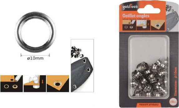 Kit-50pz-Occhiello-Occhielli-Metallici-Foro-ø10mm-In-Metallo-Argento-Pelle-90928