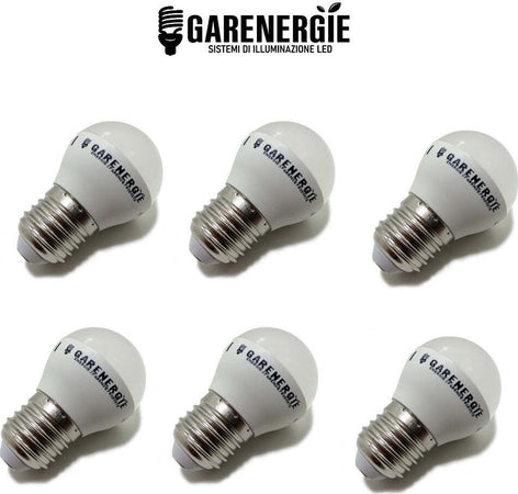 Kit 6 pz Lampada led pallina mini globo G45 5W E27 3000k Illuminazione/Lampadine/Lampadine a LED Led Mall Home - Napoli, Commerciovirtuoso.it