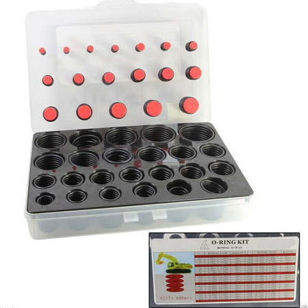 Kit-666-Pz-Guarnizioni-O'ring-42-Misure-Diverse-Oring-Anelli-Gommini-Neri-O-ring