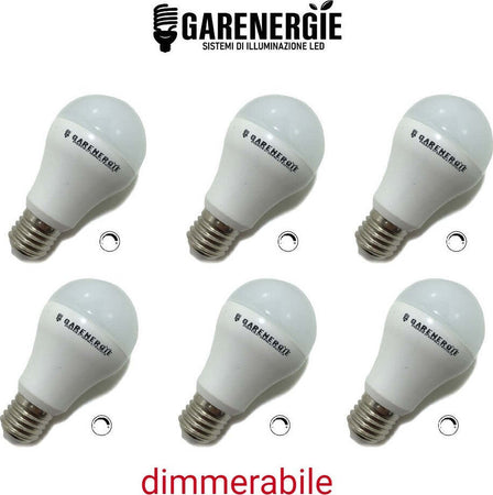 kit 6pz lampada led a60 10w dimmerabile e27 bianco caldo 3000k Illuminazione/Lampadine/Lampadine a LED Led Mall Home - Napoli, Commerciovirtuoso.it