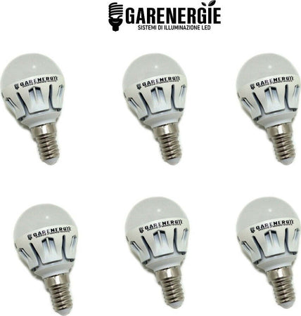 kit 6pz lampada sfera mini globo g45 6w e14 bianco caldo 3000k Illuminazione/Lampadine/Lampadine a LED Led Mall Home - Napoli, Commerciovirtuoso.it