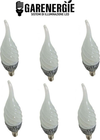 kit 6pz lampadina candela soffio di vento led 5w e14 bianco freddo 6500k Illuminazione/Lampadine/Lampadine a LED Led Mall Home - Napoli, Commerciovirtuoso.it