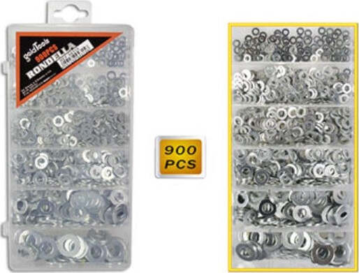 Kit-900-Rondelle-Piatte-Per-Viti-6-Misure-Diverse-Spessori-Distanziatori-Bulloni