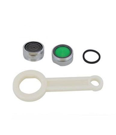 Kit 9pz Aeratori Per Rubinetto M24 In Abs 24mm Chiave Serraggio Guarnizioni 59031
