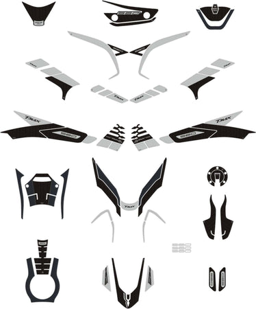 Kit-adesivi-3D-argento-protezioni-scooter-compatibili-con-Yamaha-Tmax-560-2022