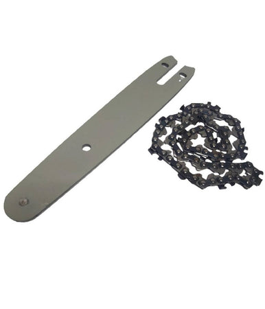 Kit Barra + Catena 12" Ricambio Da 12 Pollici Per Mini Motosega A Batteria