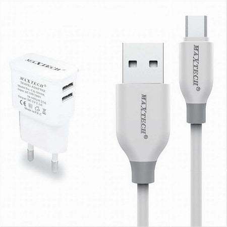 Kit-Caricabatterie-Da-Muro-2-Porte-Usb-2.1a-+-Cavo-Micro-Usb-1mt-Maxtech-Ca-s039