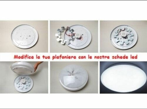 KIT Conversione 18W Pannello LED Plafoniera Ralla Small Luce Neon SMD Calamita Illuminazione/Illuminazione per interni/Luci da incasso Zencoccostore - Formia, Commerciovirtuoso.it