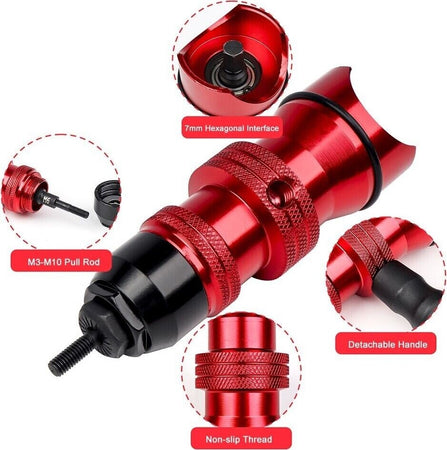 Kit Conversione Da Trapano A Rivettatrice Inserti Rivetti Filettati M3-m10 07445 Fai da te/Utensili elettrici e a mano/Utensili a mano/Pinze e tenaglie/Rivettatrici Trade Shop italia - Napoli, Commerciovirtuoso.it