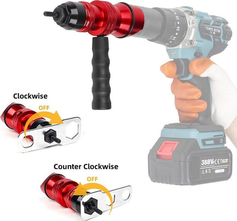 Kit Conversione Da Trapano A Rivettatrice Inserti Rivetti Filettati M3-m10 07445 Fai da te/Utensili elettrici e a mano/Utensili a mano/Pinze e tenaglie/Rivettatrici Trade Shop italia - Napoli, Commerciovirtuoso.it