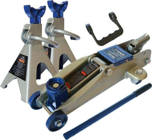 Kit-Coppia-Cavalletti-+-Crick-Cric-2.5-Tonnellate-Sollevatore-Idraulico-2.5-Ton