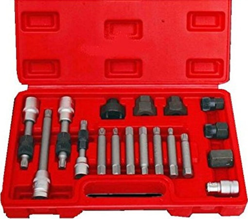 Kit-Di-Chiavi-Per-Smontaggio-Puleggia-E-Alternatore-Motore-Auto-18-Pezzi-Valigia