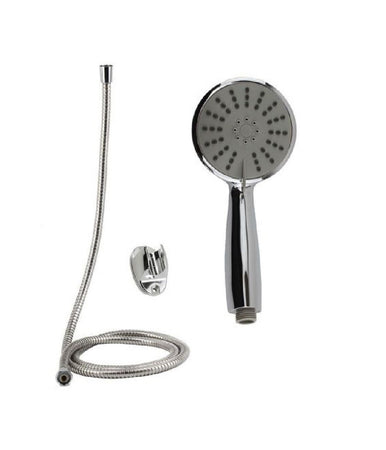 Kit Doccetta Doccino Bagno Tondo Soffione Doccia Con Laccio 1,8mt Staffa 69049