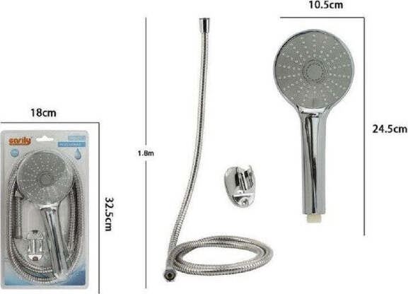 Kit-Doccetta-Doccino-Soffione-Bagno-Doccia-Tonda-Laccio-1,8-Metri-Staffa-69318