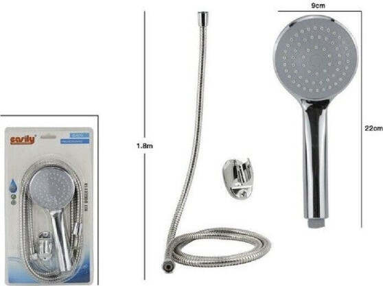 Kit-Doccetta-Doccino-Soffione-Doccia-Bagno-Con-Laccio-1,8mt-Staffa-69078-Rotonda