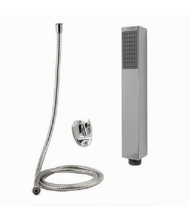 Kit Doccetta Doccino Squadrata Bagno Soffione Doccia Laccio 1,8 Mt Staffa 69302