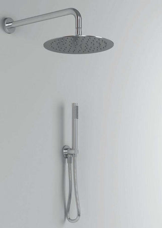 Kit Doccia Tondo 2 Completo Soffione Braccio Presa Acqua Doccetta Laccio Pvc Bagno Fai da te/Attrezzature per cucine e bagni/Attrezzature per bagni/Docce e componenti doccia/Filtri supporti e soffioni doccia/Docce fisse Ogomondo - Martina Franca, Commerciovirtuoso.it