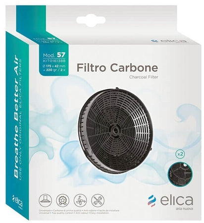 Kit Filtro Carbone Cappa Orignale Elica 2 Pezzi KIT0161388