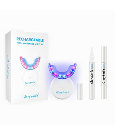 Kit Gel Sbiancante Denti Luce Led Rimozione Macchie Cura Odontoiatrica Avanzata