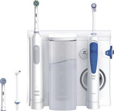 Kit-idropulsore-e-spazzolino-Oral-B-SERIES-1-Oral-Health-Center-Pro-Wh