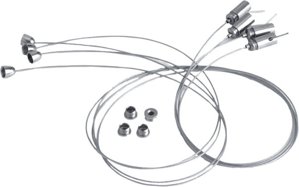Kit Intec 6 Pezzi Cavi Di Acciaio per Pannello Ad Incasso 150cm Illuminazione/Illuminazione per interni/Lampadari lampade a sospensione e plafoniere/Plafoniere Liquidator Italia - Nicosia, Commerciovirtuoso.it
