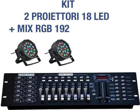 Kit-Par-Led-Faro-Rgb-36-Led-Strobo-Programmabile-Dmx-+-Mixer-192