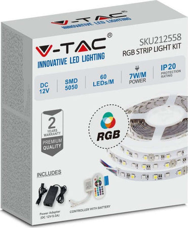 Kit per Strip LED SMD5050 10W/m Bobina 5m 60 LED/m con Telecomando e Alimentatore RGB Dimmerabile IP20 Illuminazione/Strisce LED Zencoccostore - Formia, Commerciovirtuoso.it
