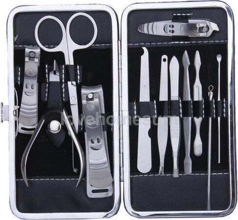 Kit-Professionale-Manicure-Pedicure-Unghie-Set-12-Pezzi-Idea-Regalo-Estetista