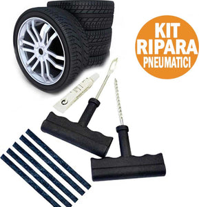 Kit Ripara Pneumatici Gomme Riparazione Per Auto Moto Da Foratura Gomme Ruote Auto e Moto/Attrezzi per veicoli/Attrezzi per cerchioni e pneumatici/Attrezzi e kit per riparazione pneumatici Trade Shop italia - Napoli, Commerciovirtuoso.it